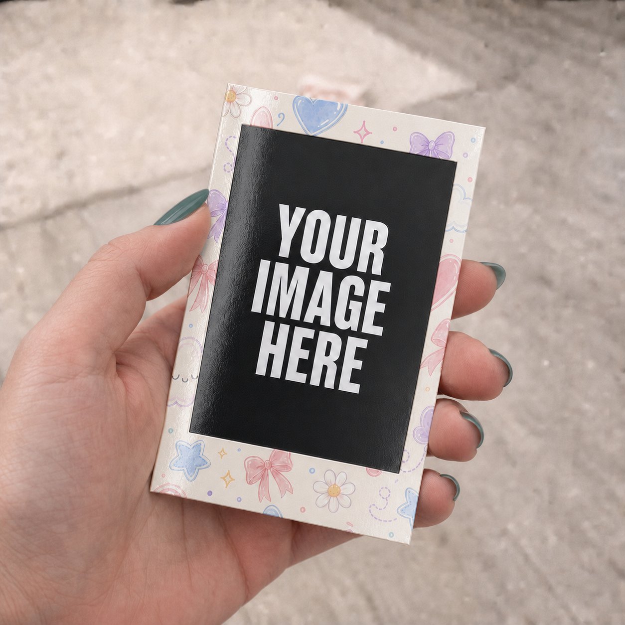 Mini Pink Cute Bow Polaroids