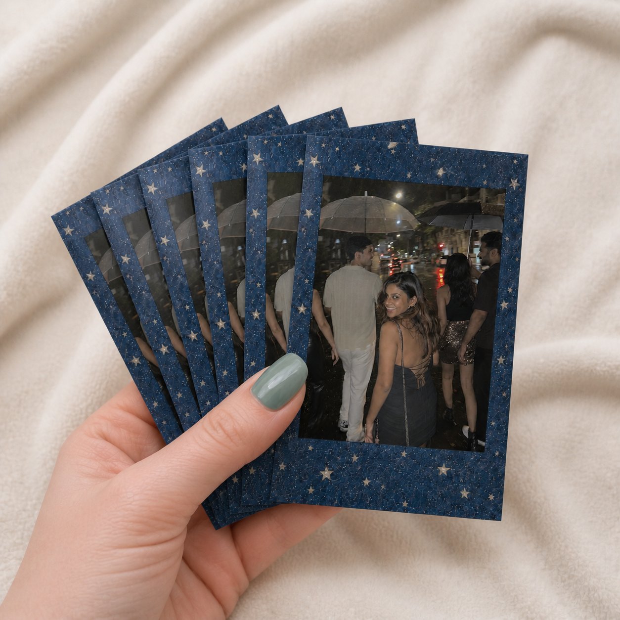 Mini Navy Starry Night Polaroids