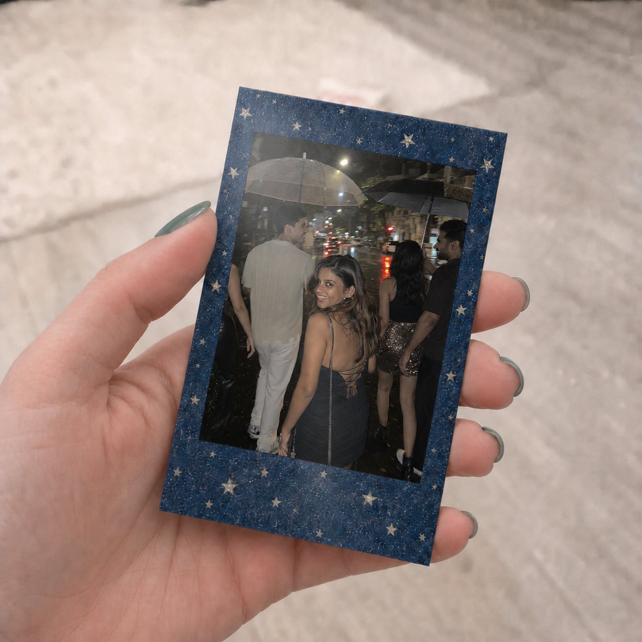 Mini Navy Starry Night Polaroids