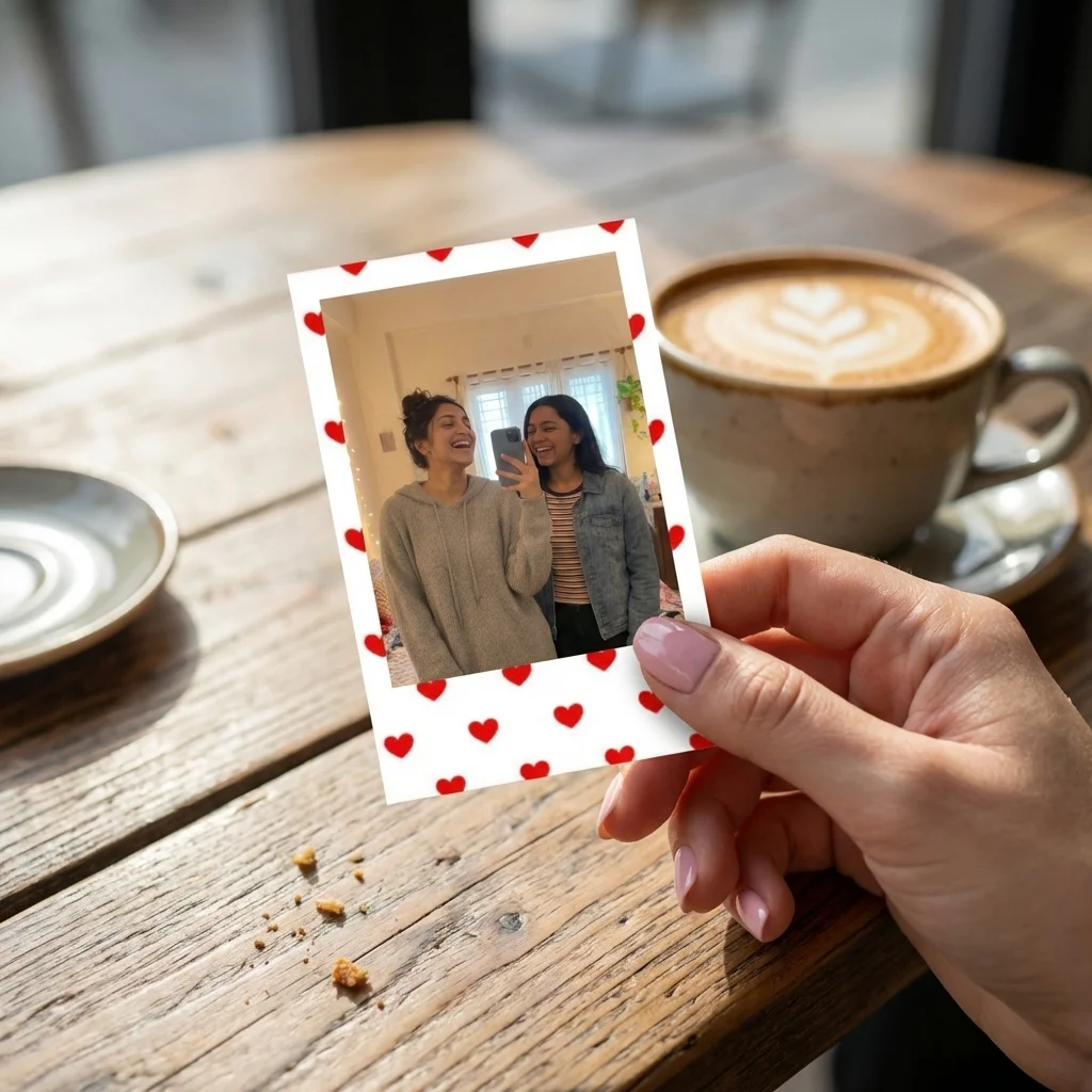 Mini Hearts Polaroids