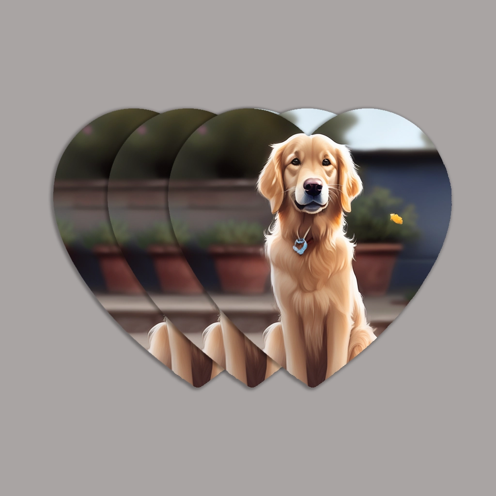 Heart Shape Photo Stickers 3 inch