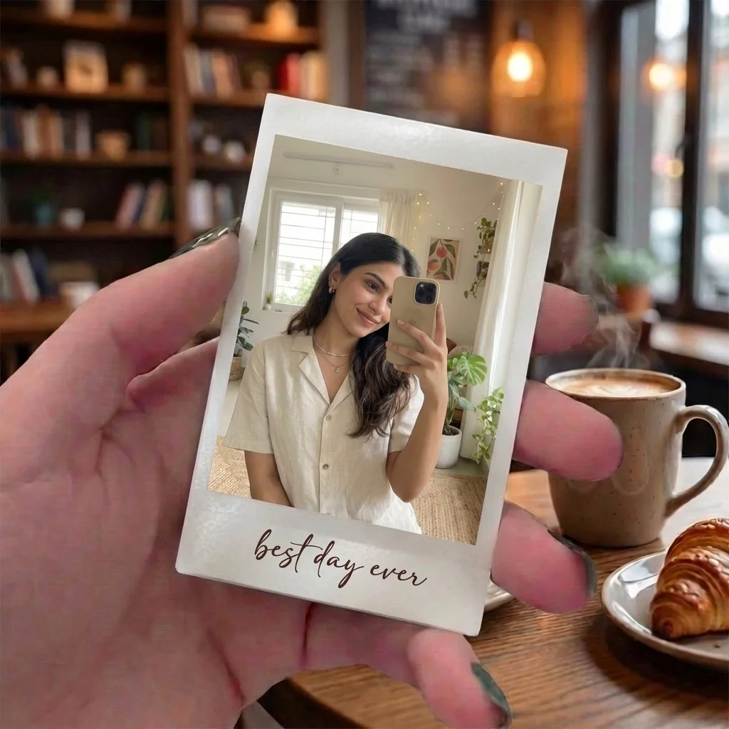 Mini Polaroids with Text