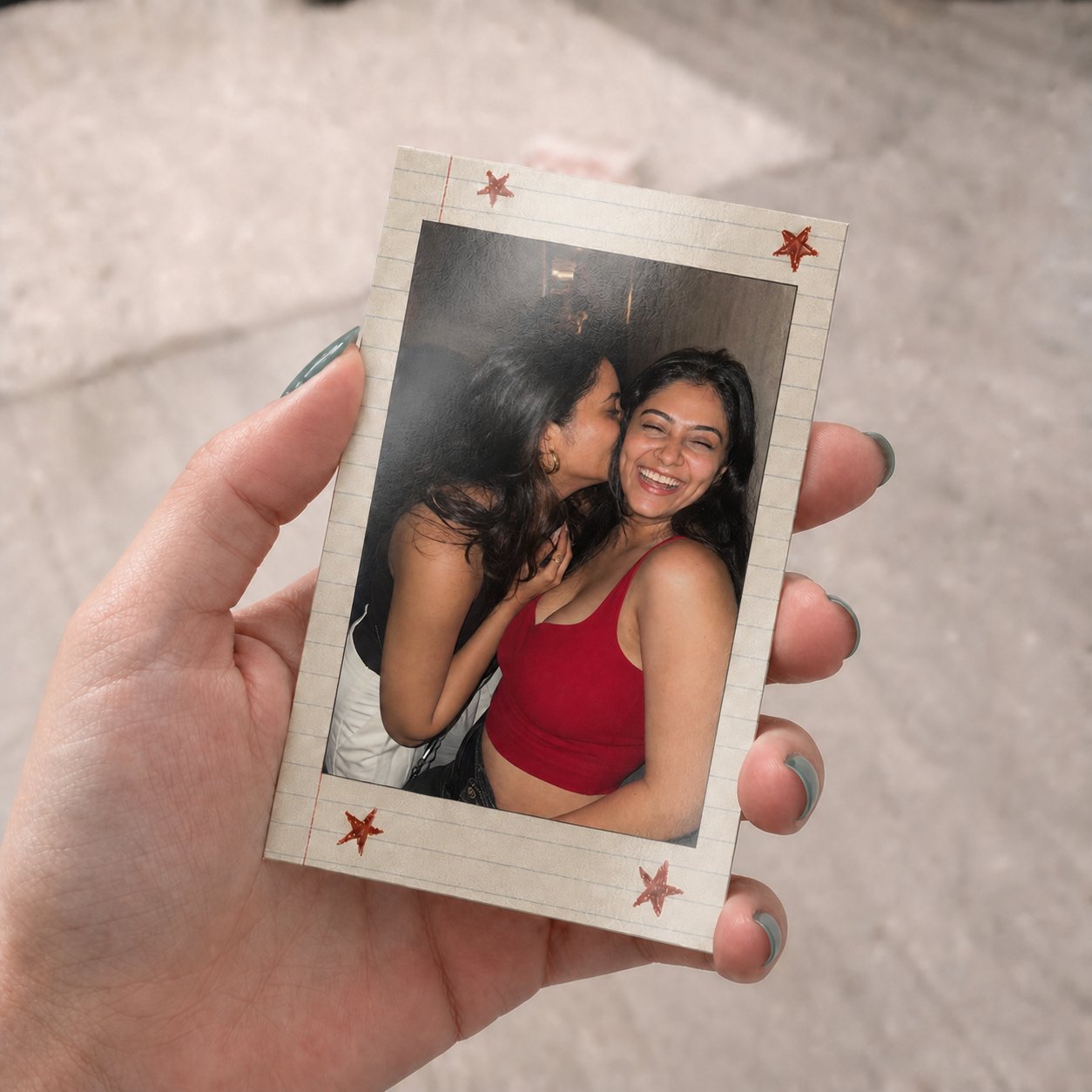 Mini Vintage Star Paper Polaroids