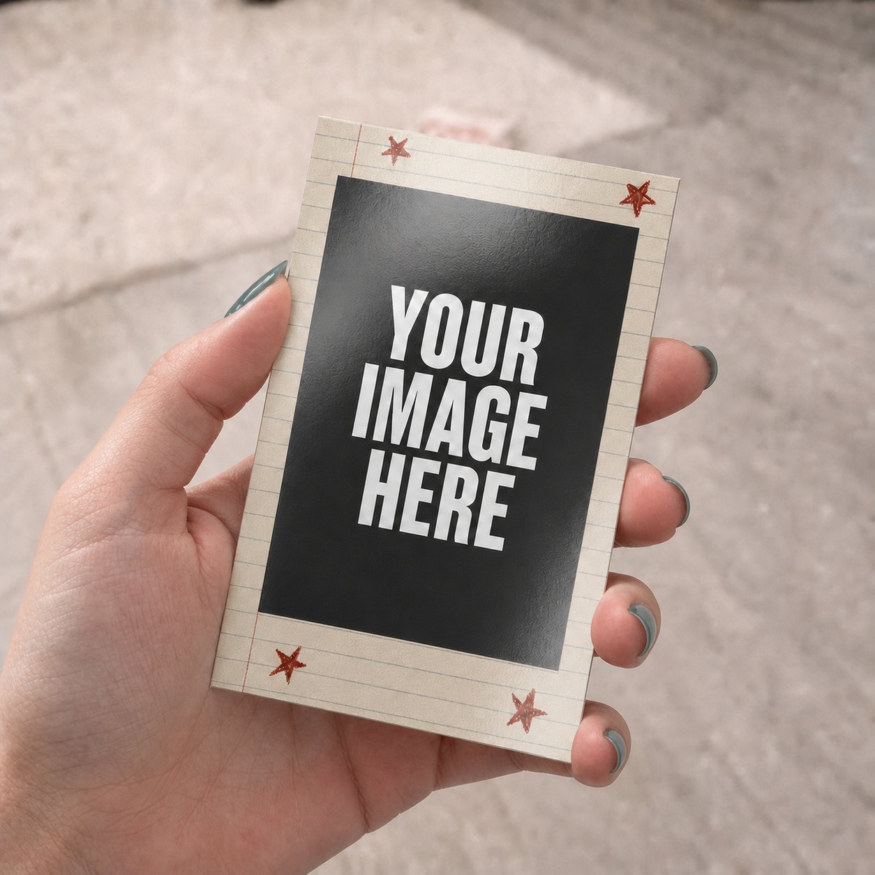 Mini Vintage Star Paper Polaroids