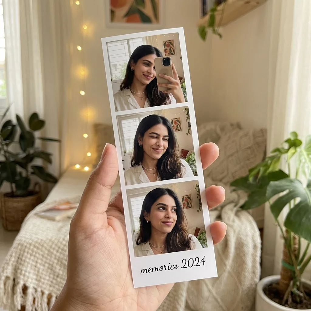 3-Photo Strip with Text