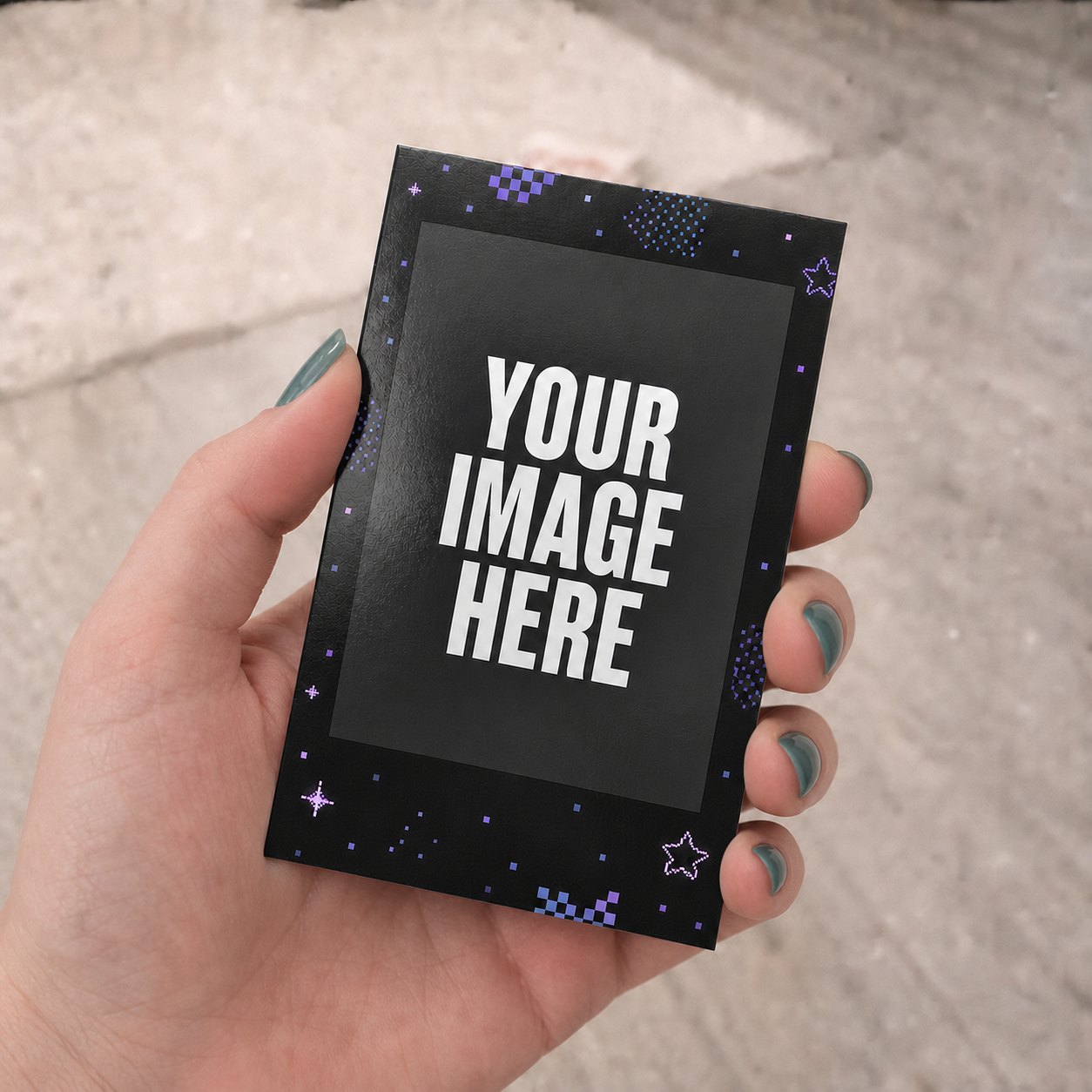 Mini Midnight Sparkle Polaroids