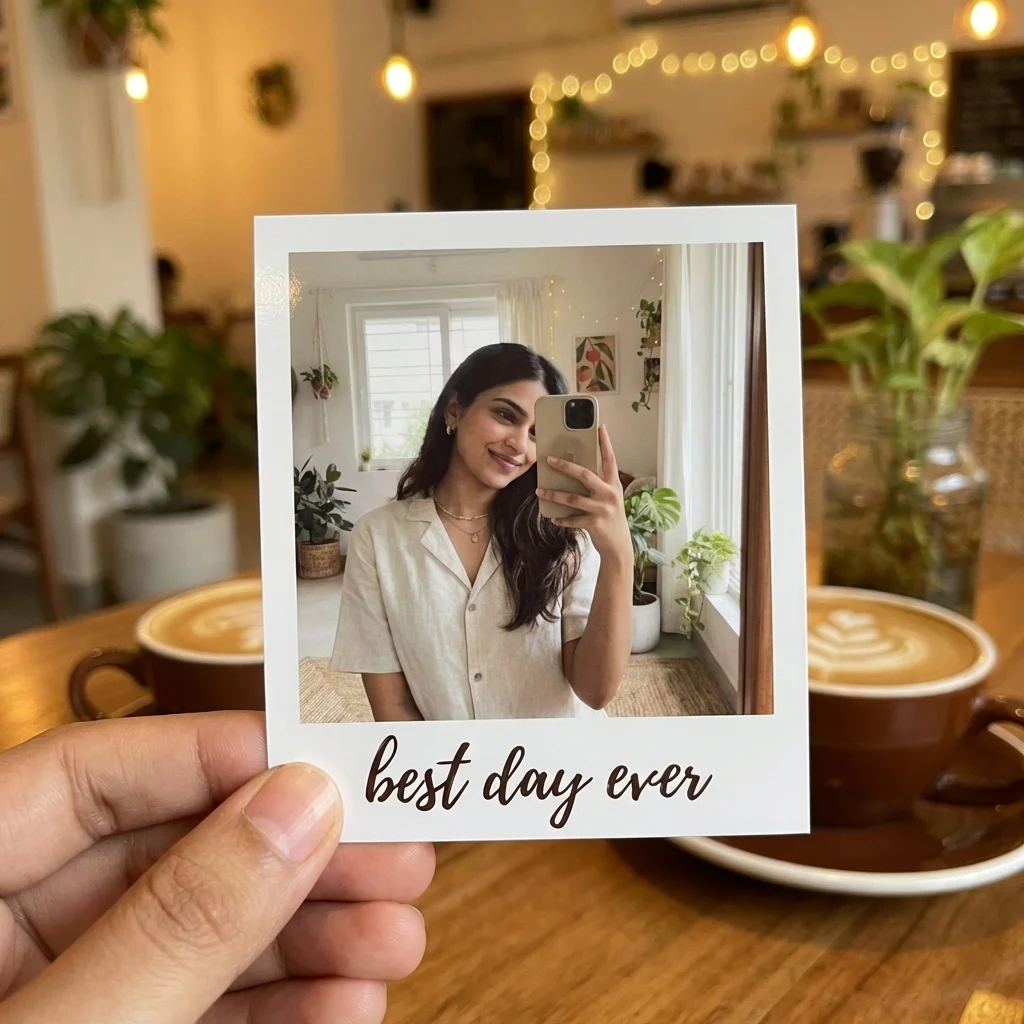 Large Polaroids with Text