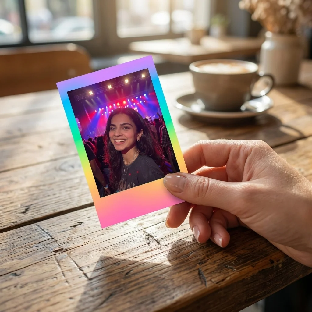 Mini Rainbow Polaroids