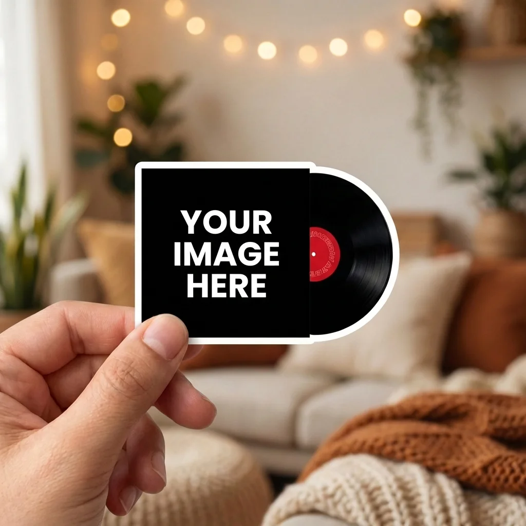 Vinyl Record Photo Cover Sticker