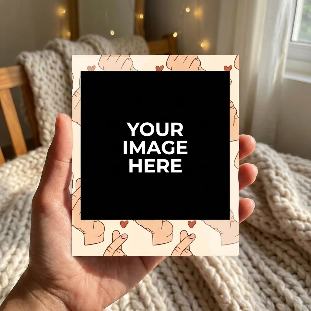Finger Heart Polaroids