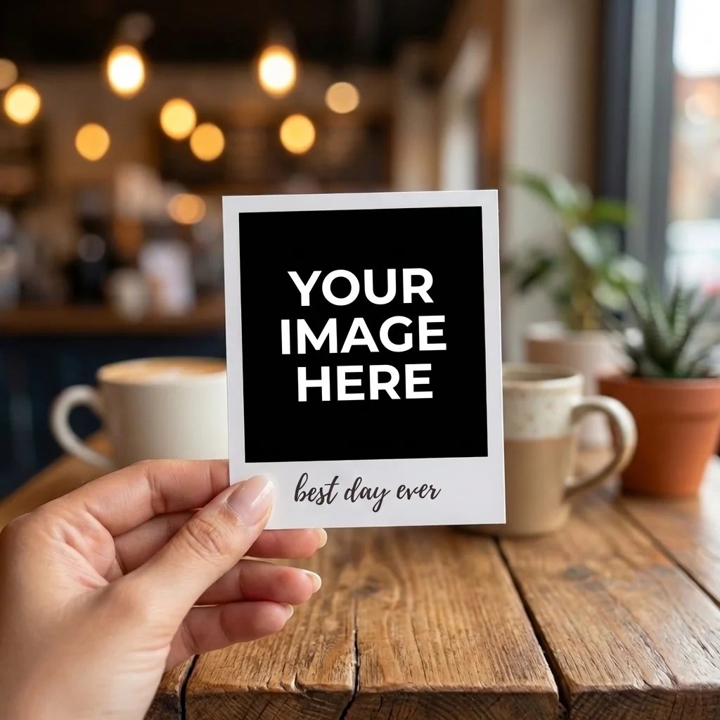 Large Polaroids with Text