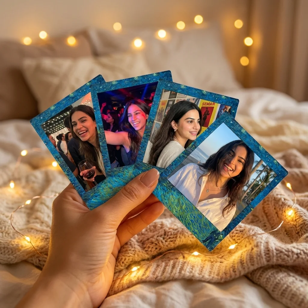 Starry Night Themed Polaroids